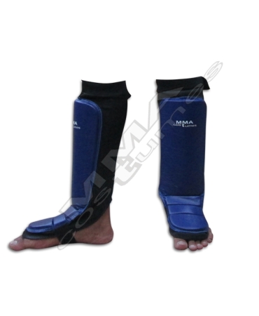 MMA Grappling Shin Insteps Blue & Black