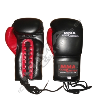 Professional Lace Up Fight Boxing Gloves