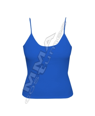 Women’s Blue Yoga & Gym Tank Top – Spaghetti Strap Workout Wear